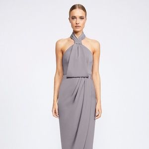 Shona Joy Grey Top Knot Dress